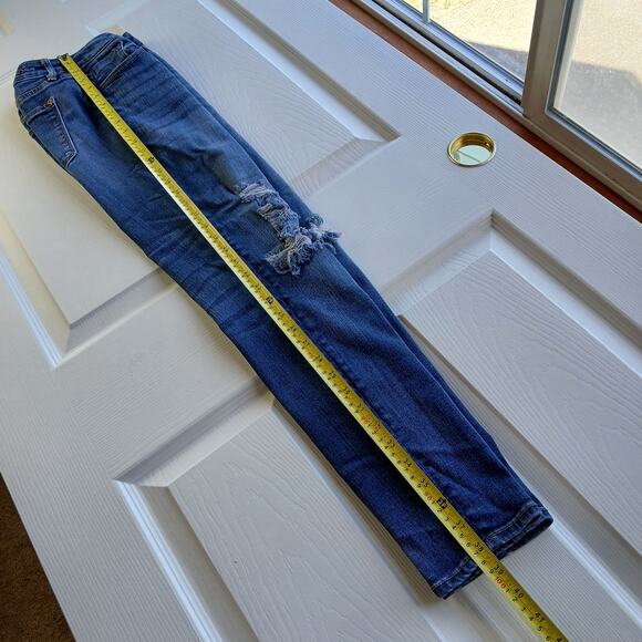 Vigoss Jagger Skinny Dark Wash 30 distressed  31"W 28"L ripped destruction - Picture 15 of 16